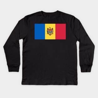 Moldova Kids Long Sleeve T-Shirt